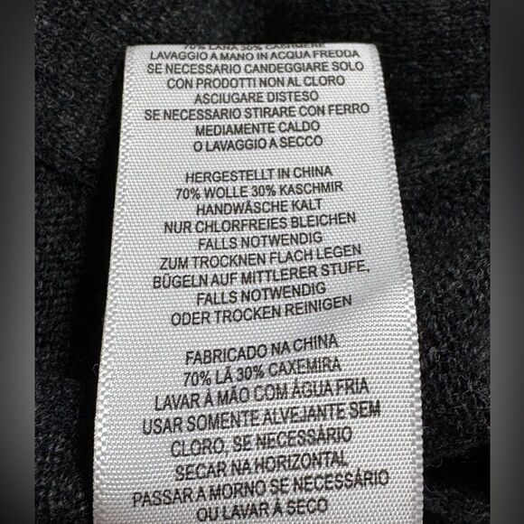 joe Sweaters Womens Size small Wool cashmere Tunic Turtleneck Charcoal Gray - Picture 9 of 13